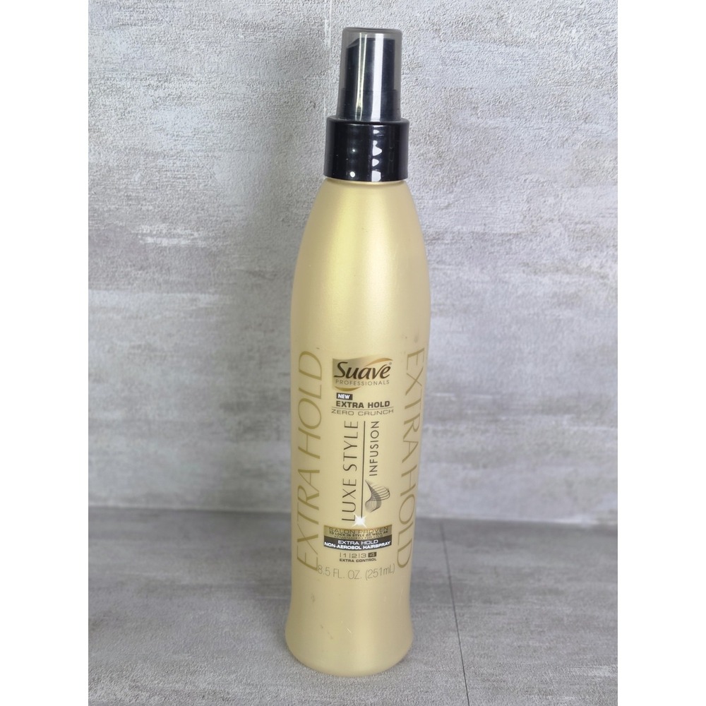 Suave Professionals Luxe Infusion Non Aerosol Hairspray Extra Hold 8.5oz NOS